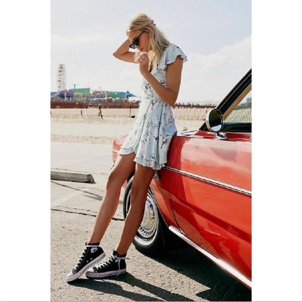 Free People French Quarter Floral Wrap Dress